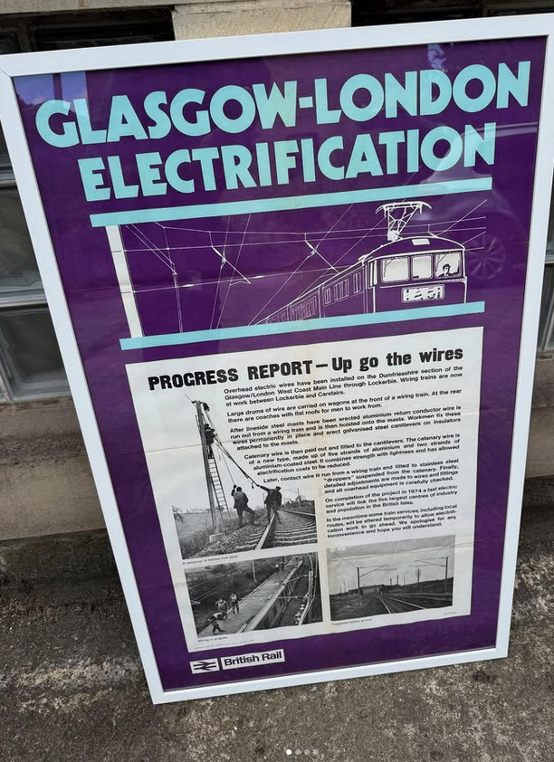 D/R Framed Poster! Glasgow - London Electrification Progress Report - Image 2