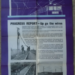 D/R Framed Poster! Glasgow - London Electrification Progress Report